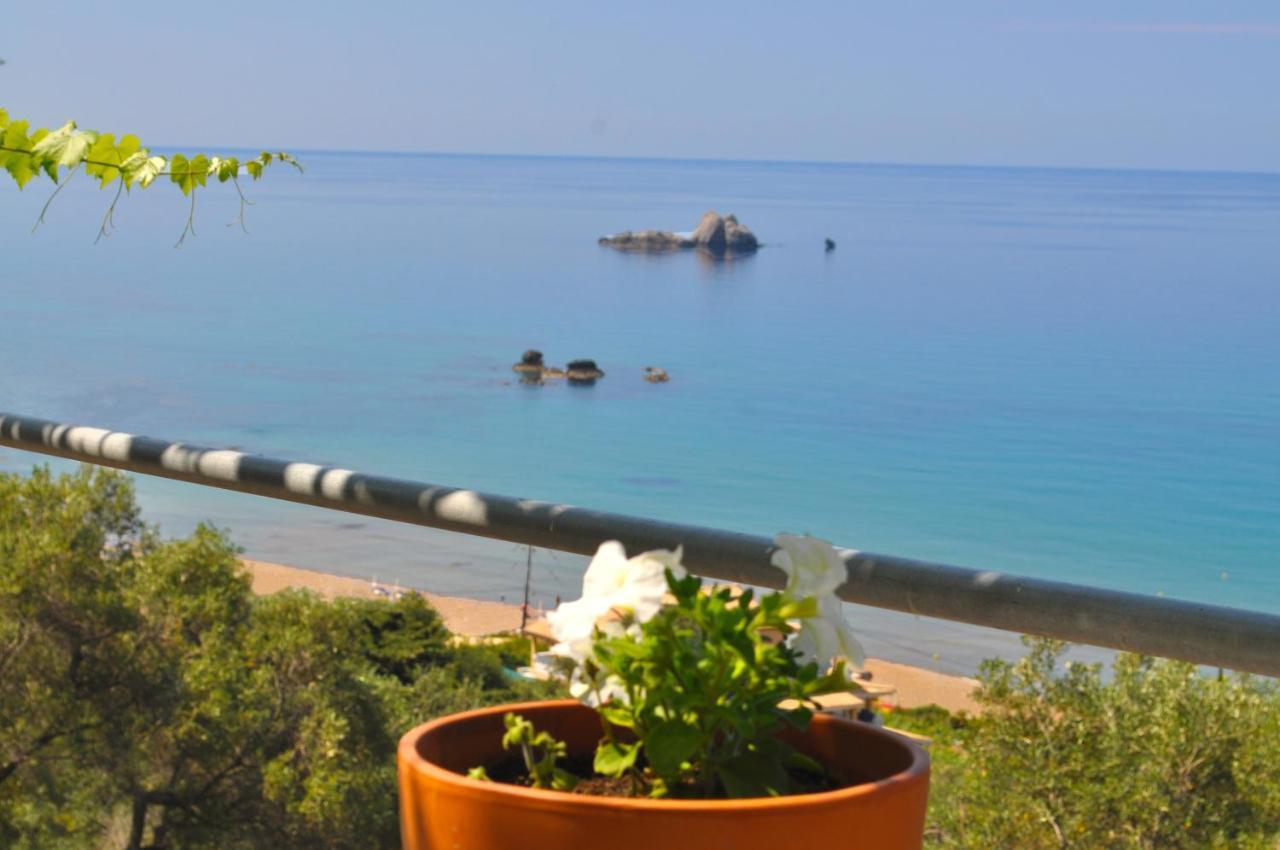 Luxury Loft Apartment With Pool - Pelekas Beach, Corfu Bagian luar foto