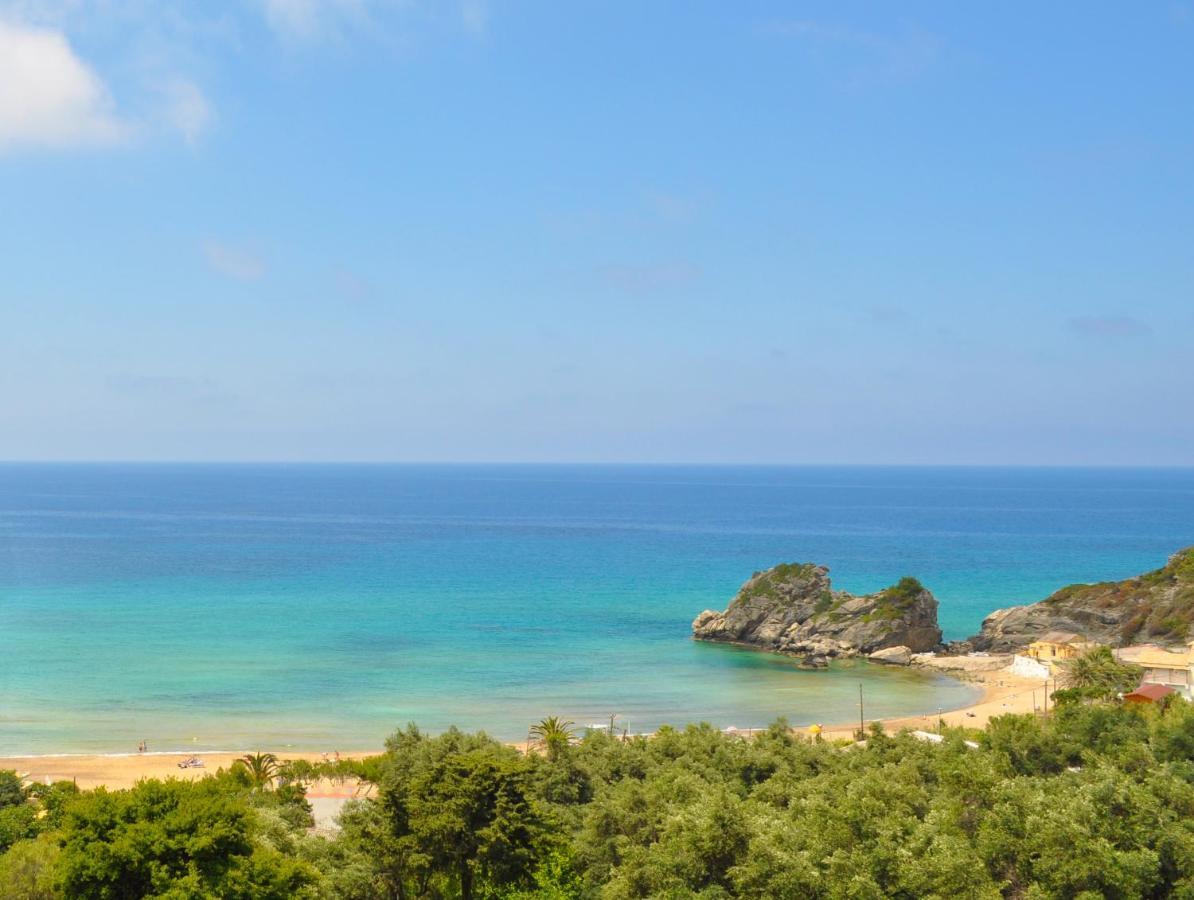 Luxury Loft Apartment With Pool - Pelekas Beach, Corfu Bagian luar foto